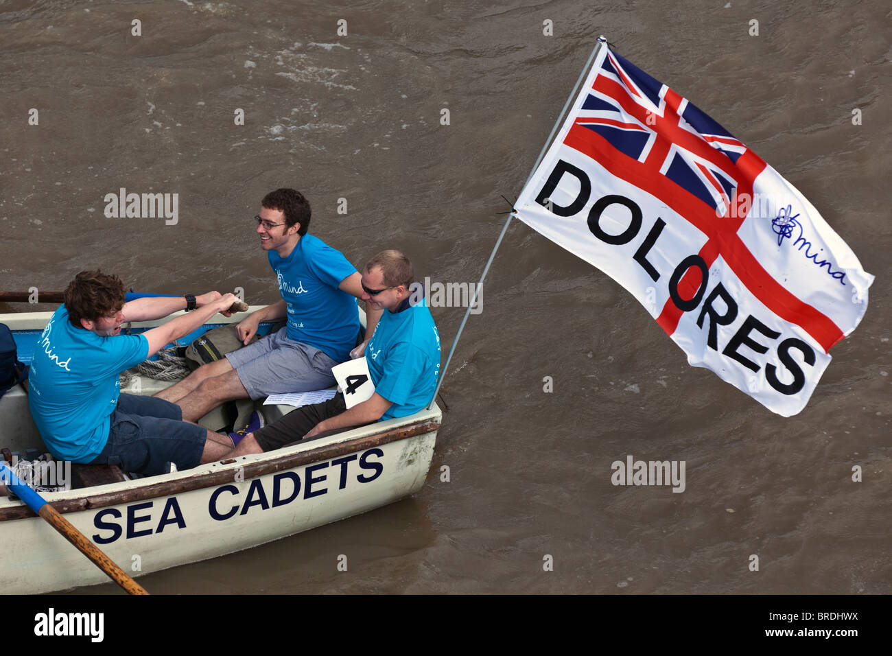 Le grand fleuve de la race, de la Thames, London, UK. Septembre 2010. Banque D'Images