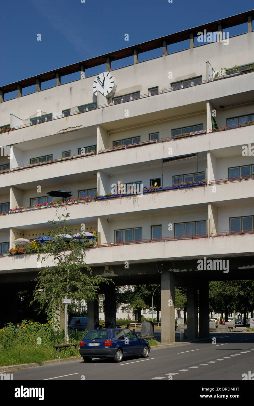 Weisse Stadt, White City, Berlin Logement moderniste Estates, UNESCO World Heritage Site, Wedding, Berlin, Allemagne, Europe. Banque D'Images