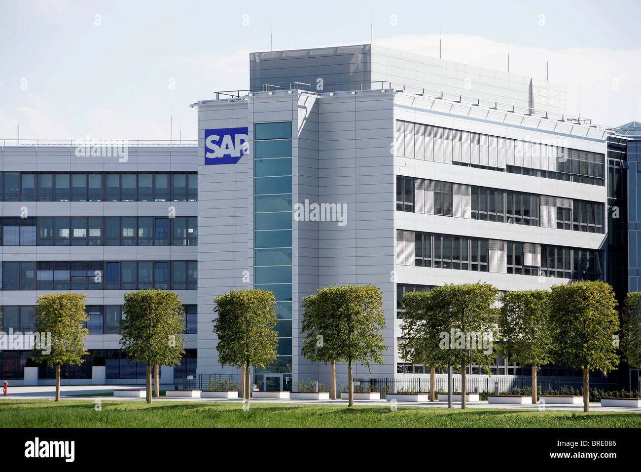 Siège de la société de logiciels SAP AG à Walldorf, Bade-Wurtemberg, Allemagne, Europe Banque D'Images