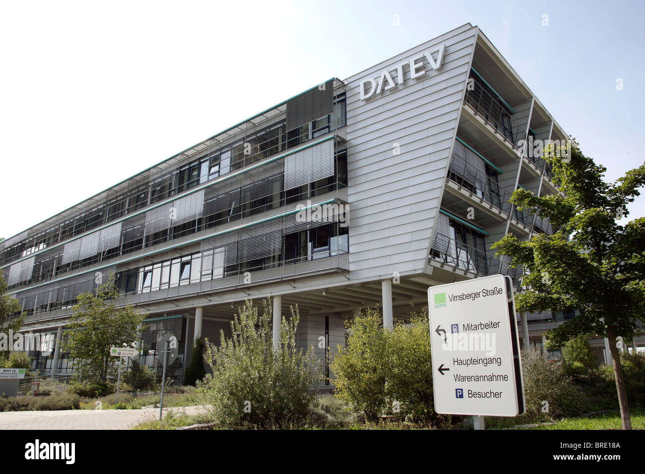 Siège de DATEV eG, centre de traitement des données pour les comptables, commissaires aux comptes, des avocats et des entreprises à Nuremberg Banque D'Images