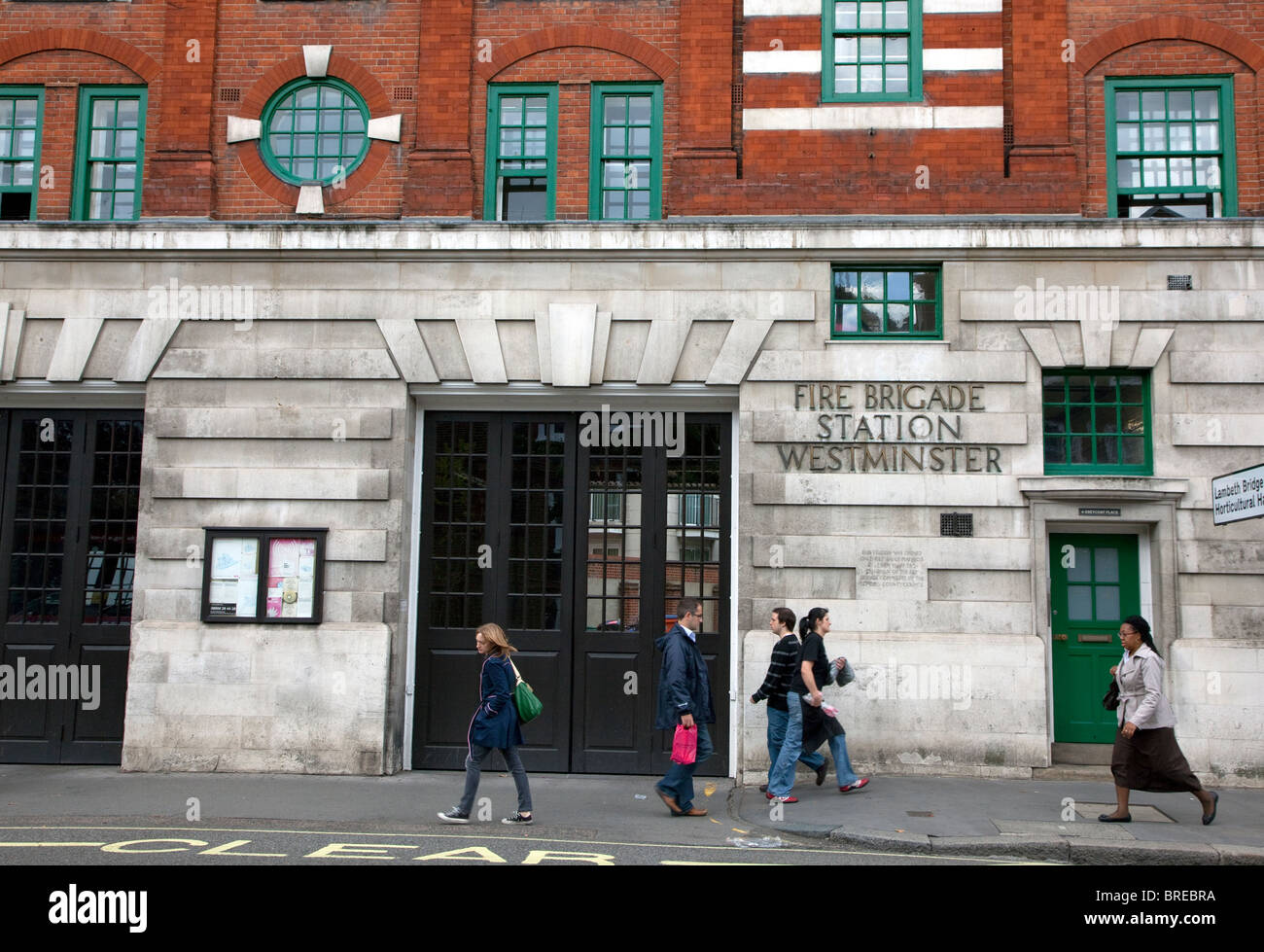 Fire Station, Westminster, London Banque D'Images