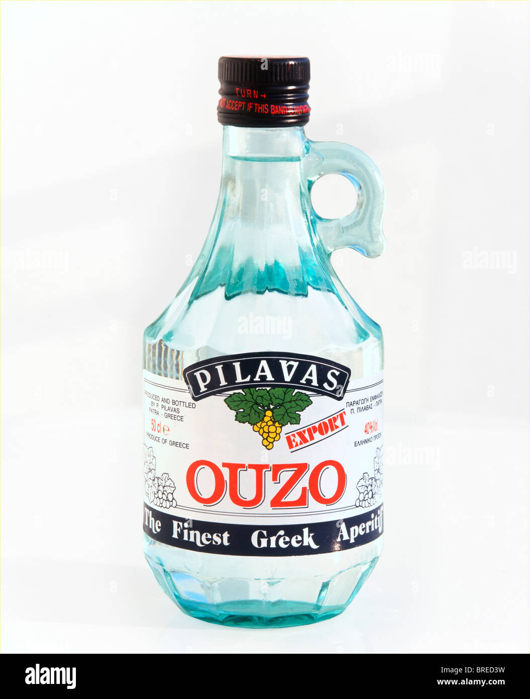 Bouteille d'Ouzo, Grèce Banque D'Images