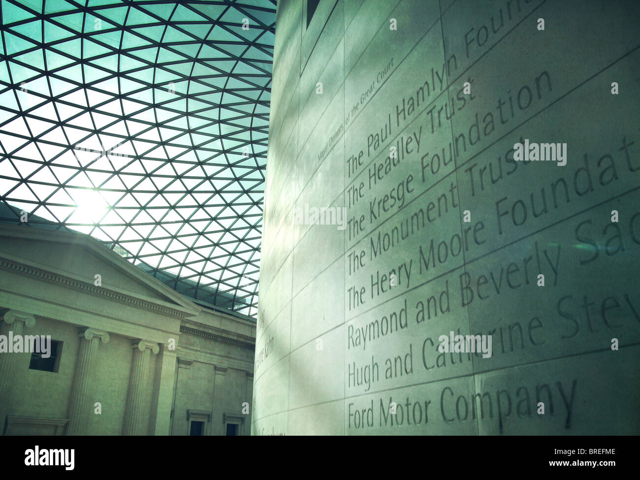 Dans la grande cour du British Museum,Londres,Angleterre,UK Banque D'Images