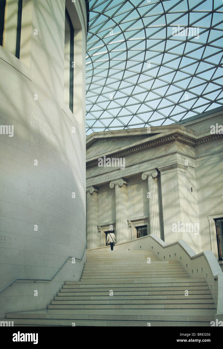 Dans la grande cour du British Museum,Londres,Angleterre,UK Banque D'Images