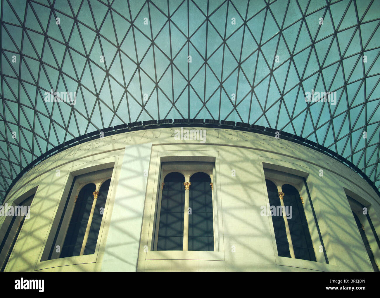 Dans la grande cour du British Museum,Londres,Angleterre,UK Banque D'Images