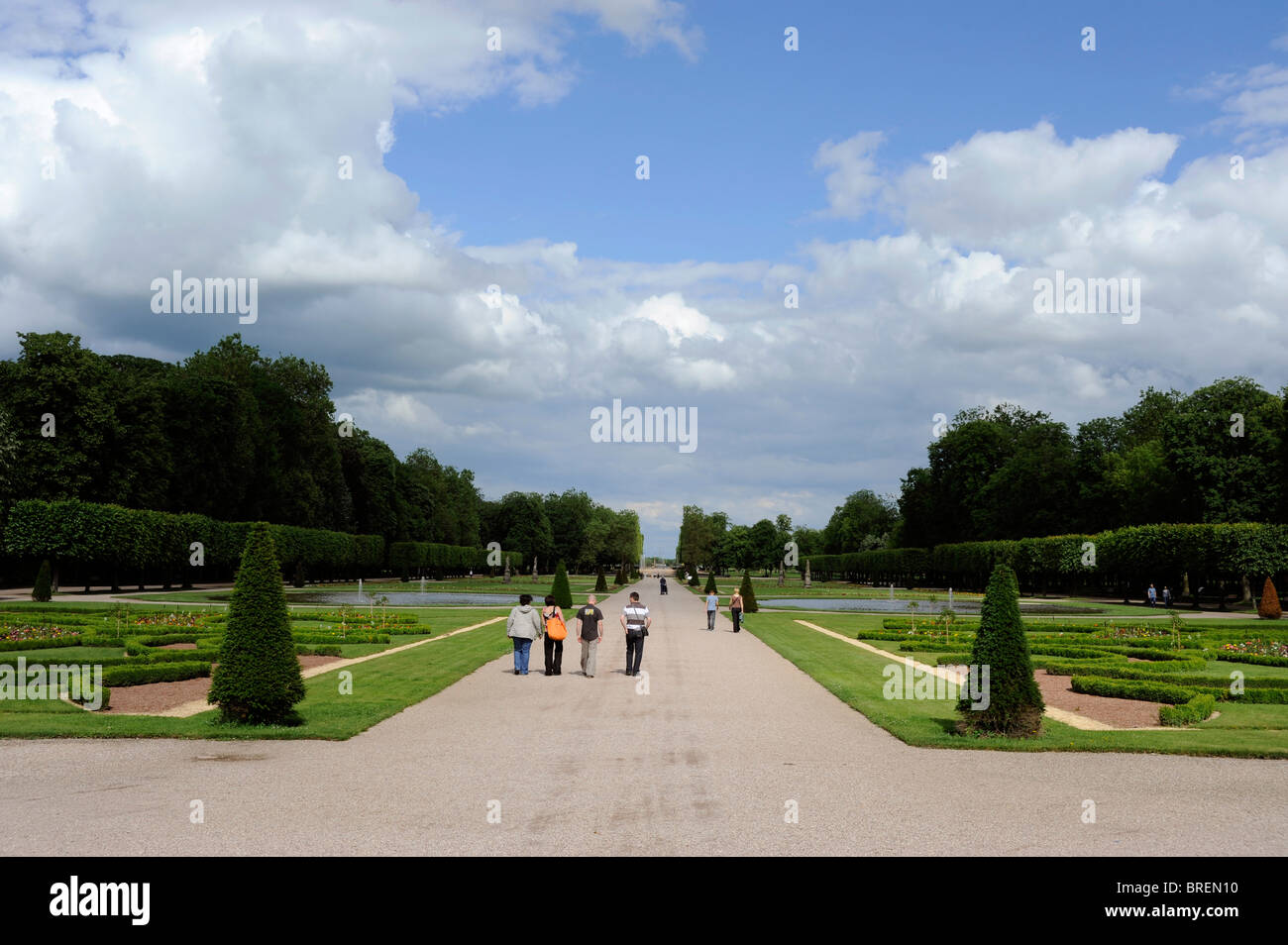 Jardin de château de Lunéville, près de Nancy, Meurthe-et-Moselle, Lorraine, France Banque D'Images