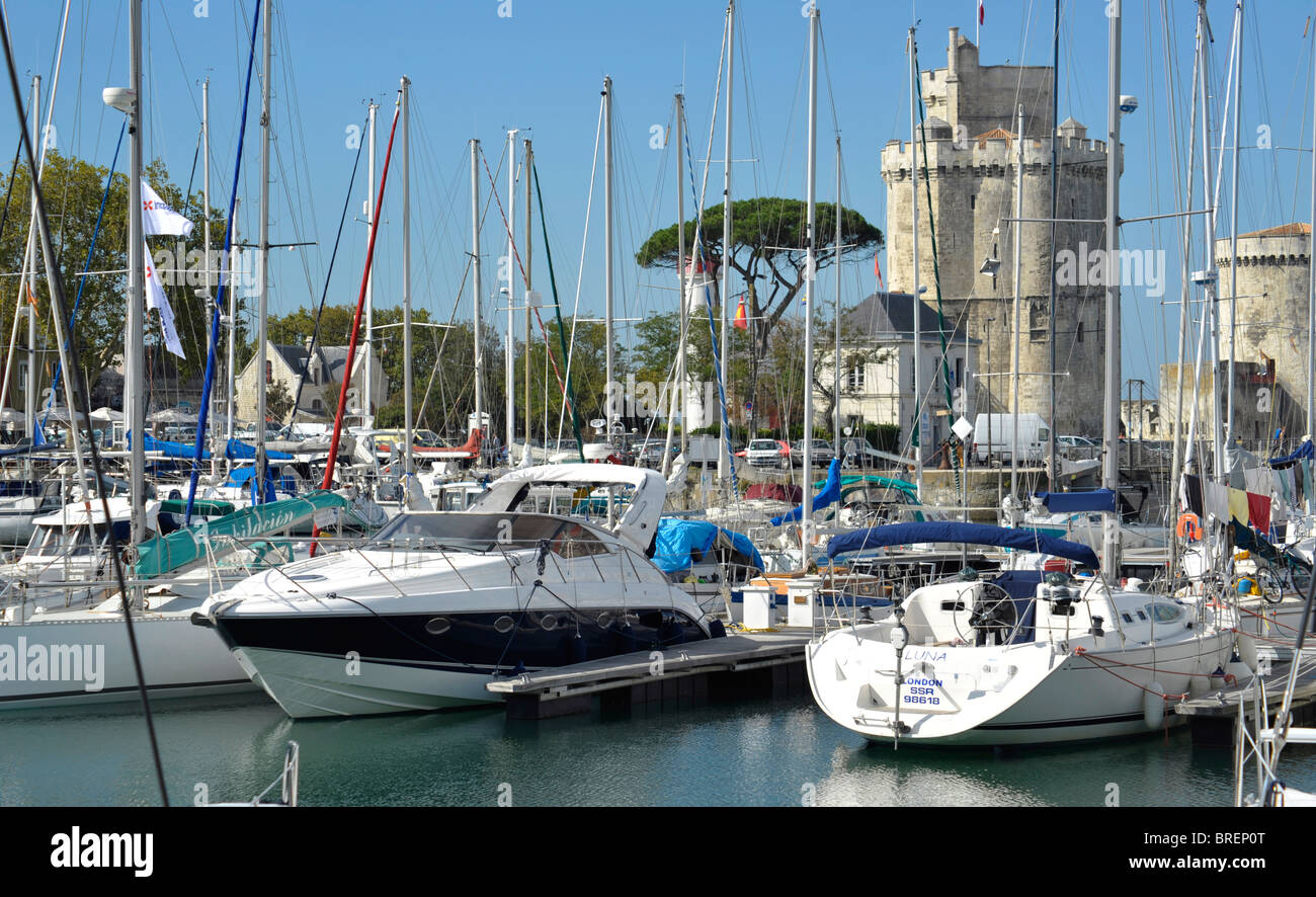 Vieux port La Rochelle Poitou Charentes France Banque D'Images