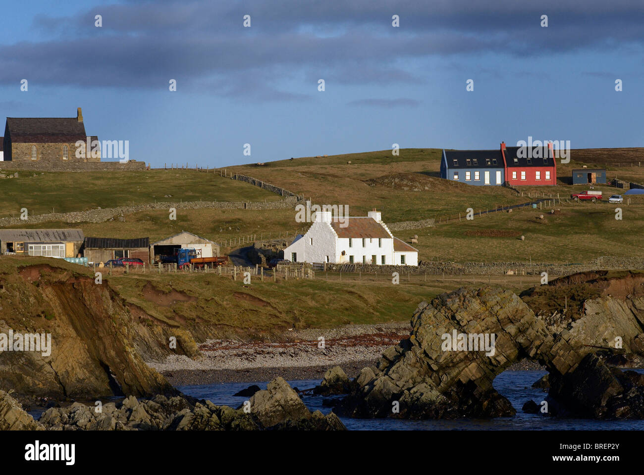 Paysages Fair Isle Banque D'Images