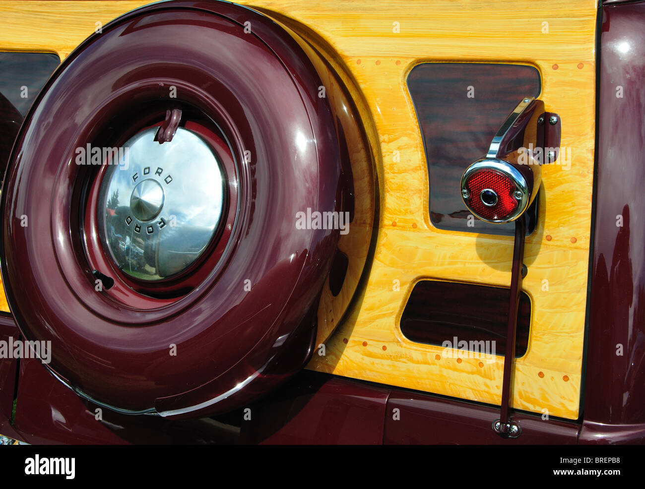 1950 Ford Woody Station Wagon Banque D'Images