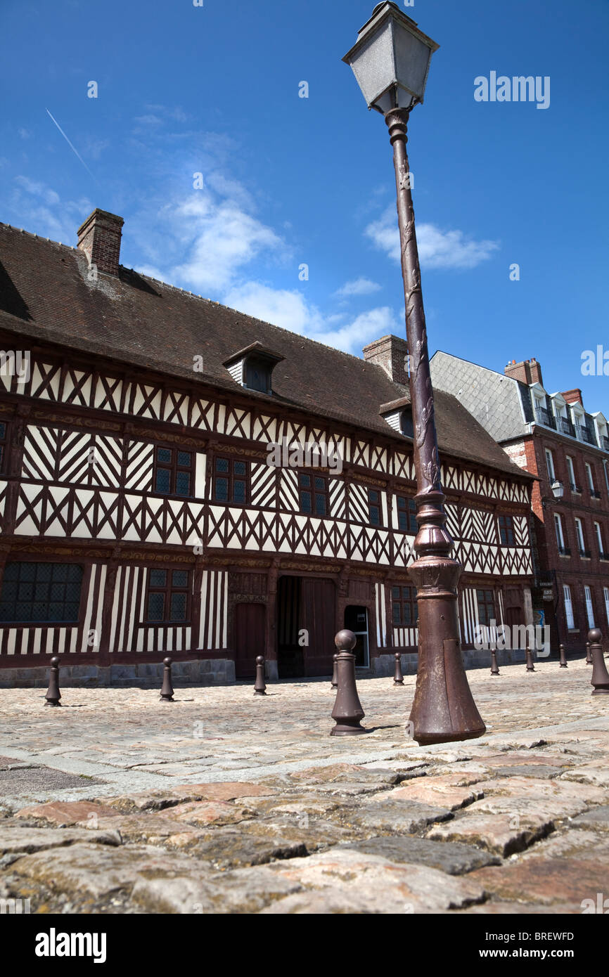 Office de tourisme et musée local, Veules-les-Roses, Haute-Normandie, France Banque D'Images
