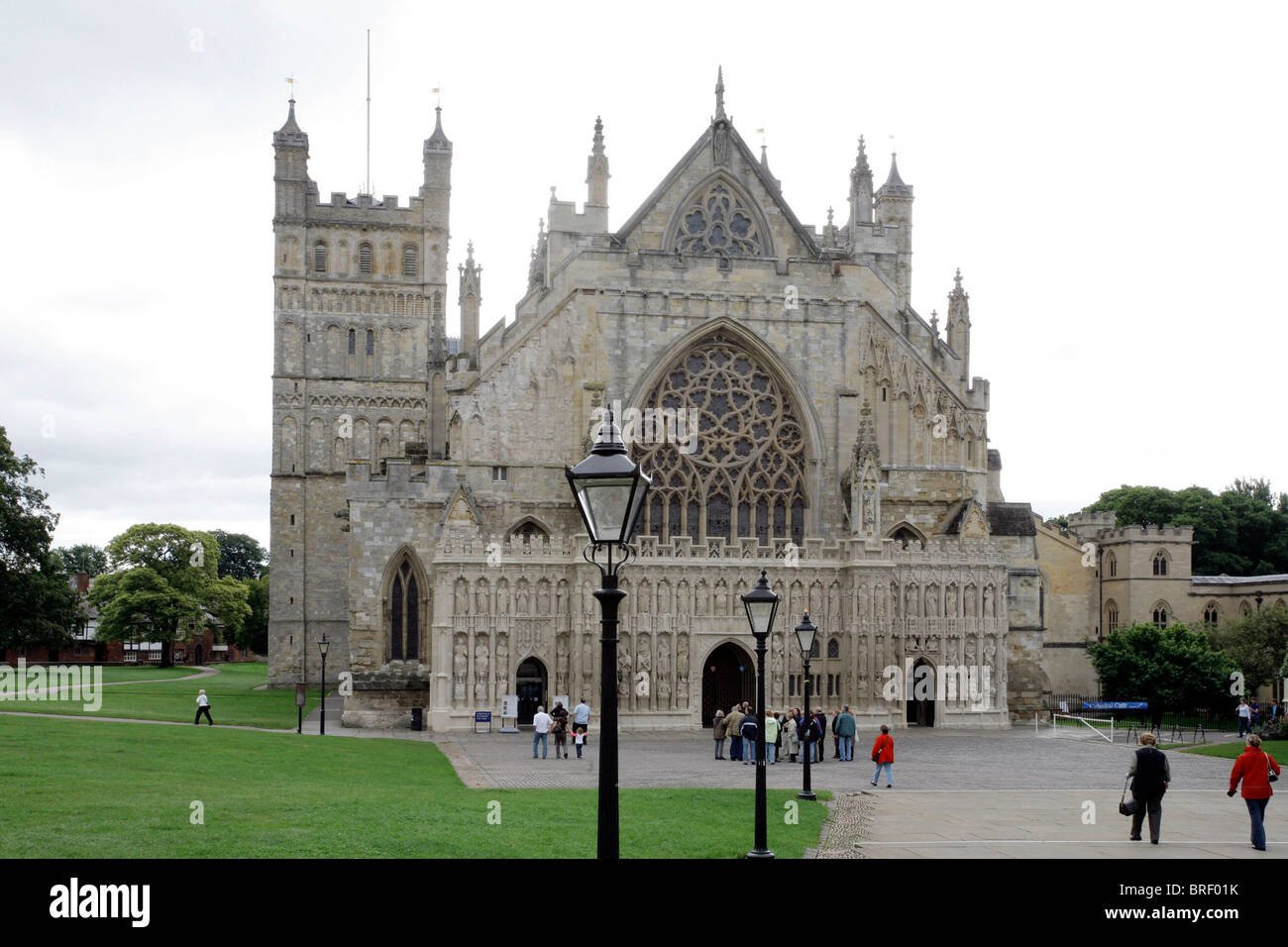 Cathédrale, Exeter, Devon, Angleterre du Sud, Grande-Bretagne, Europe Banque D'Images