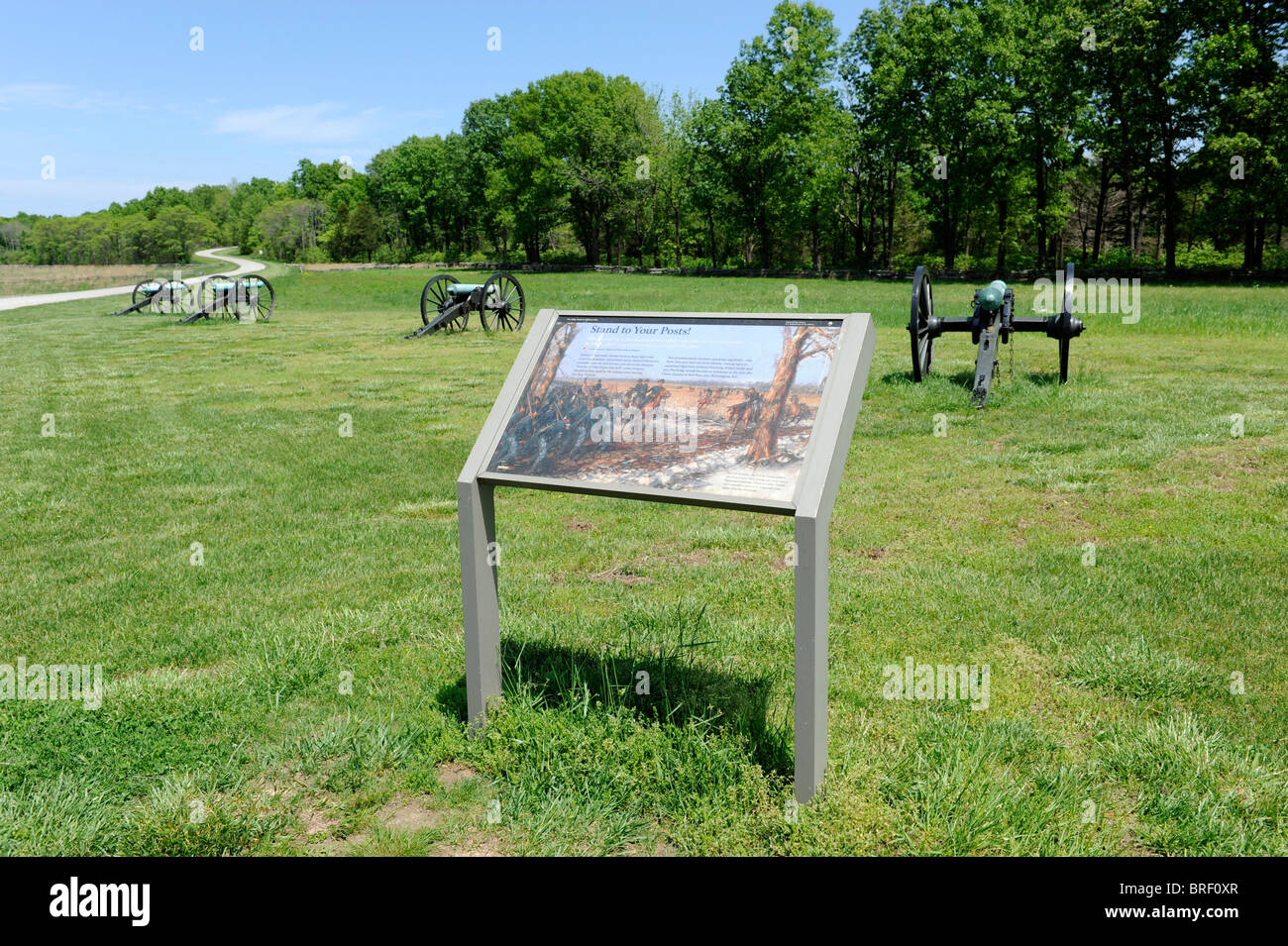 Pea Ridge National Military Park Arkansas Banque D'Images