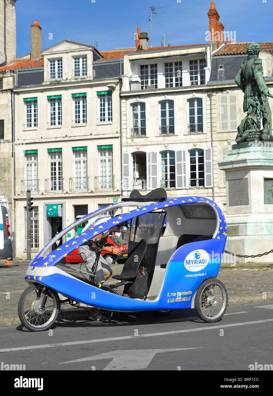 Le transport de vélos à La Rochelle Poitou Charentes France Banque D'Images