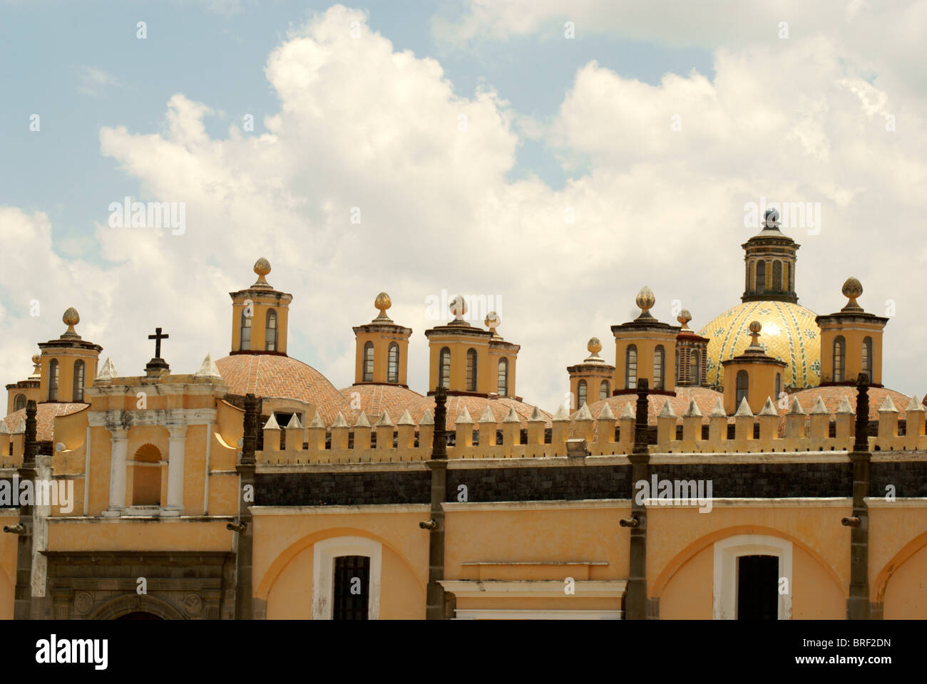 Le 16e siècle Capilla Real, Ex-Convento de San Gabriel, Cholula, Puebla, Mexique. Cholula est un UNESCO World Heritage Site. Banque D'Images