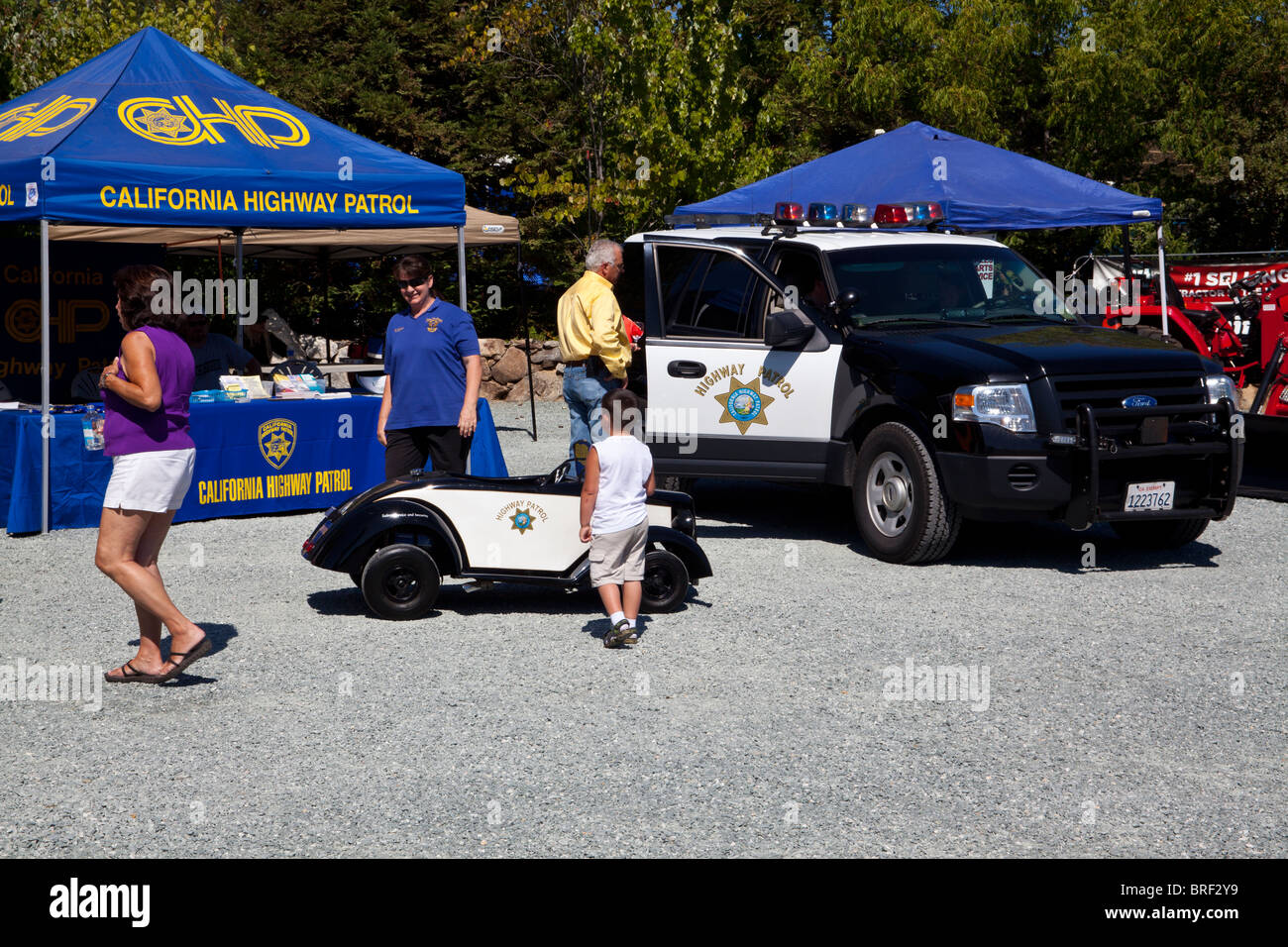 La California Highway Patrol Affichage à l'Ironstone 2010 Concours d'elégance Banque D'Images