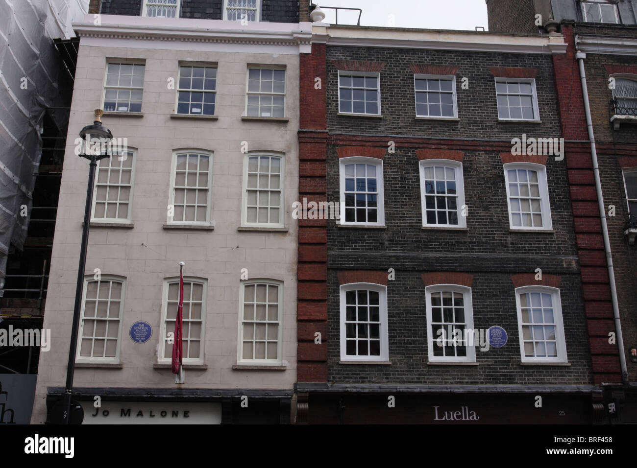 Handel House Museum et Jimi Hendrix House Banque D'Images