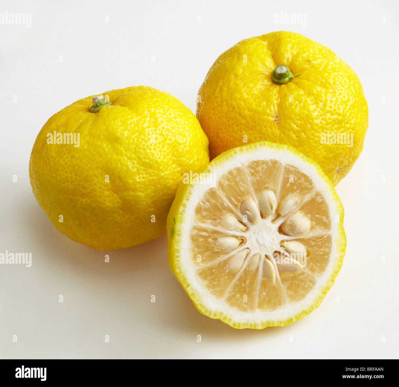Limes de yuzu Banque D'Images