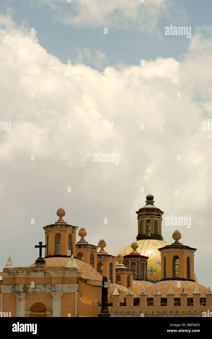 Le 16ème siècle dans la Capilla Real Ex-Convento de San Gabriel, Cholula, Mexique. Cholula est un UNESCO World Heritage Site. Banque D'Images