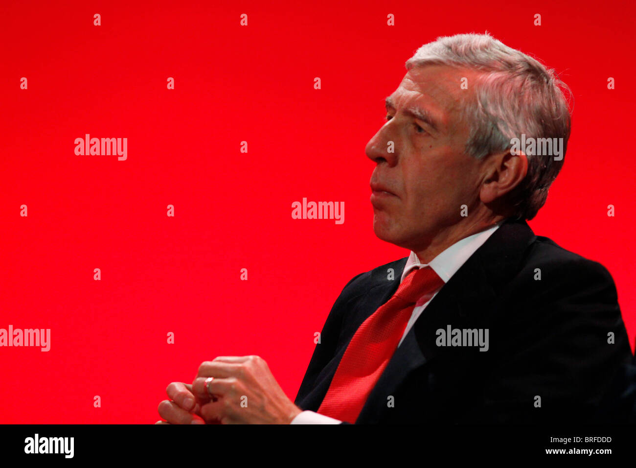 JACK STRAW & DAVID MILLIBAND PARTI DU TRAVAIL 27 septembre 2010 Manchester Central Manchester en Angleterre Banque D'Images