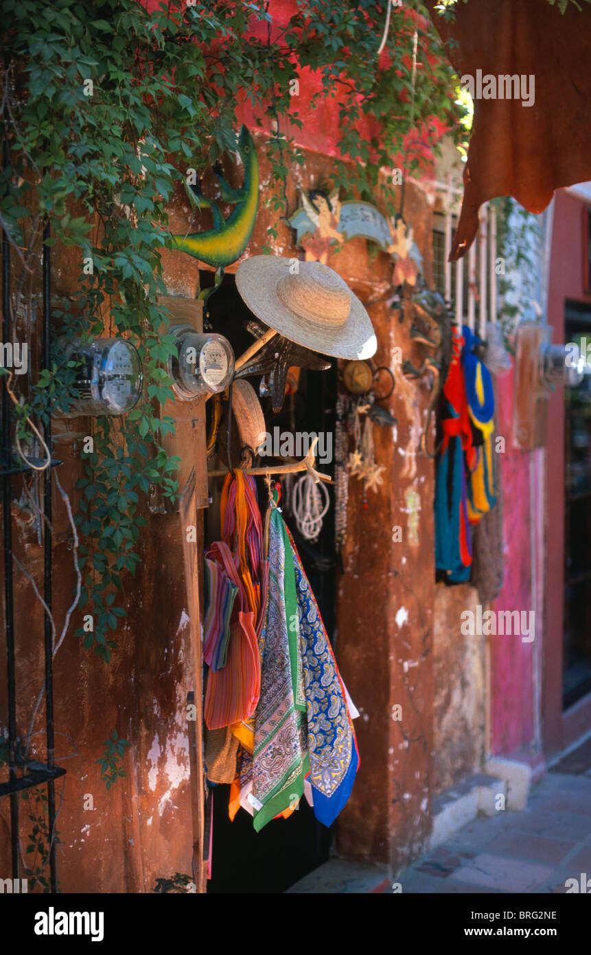 Boutique colorée entrée dans San Jose del Cabo, Baja au Mexique. Banque D'Images
