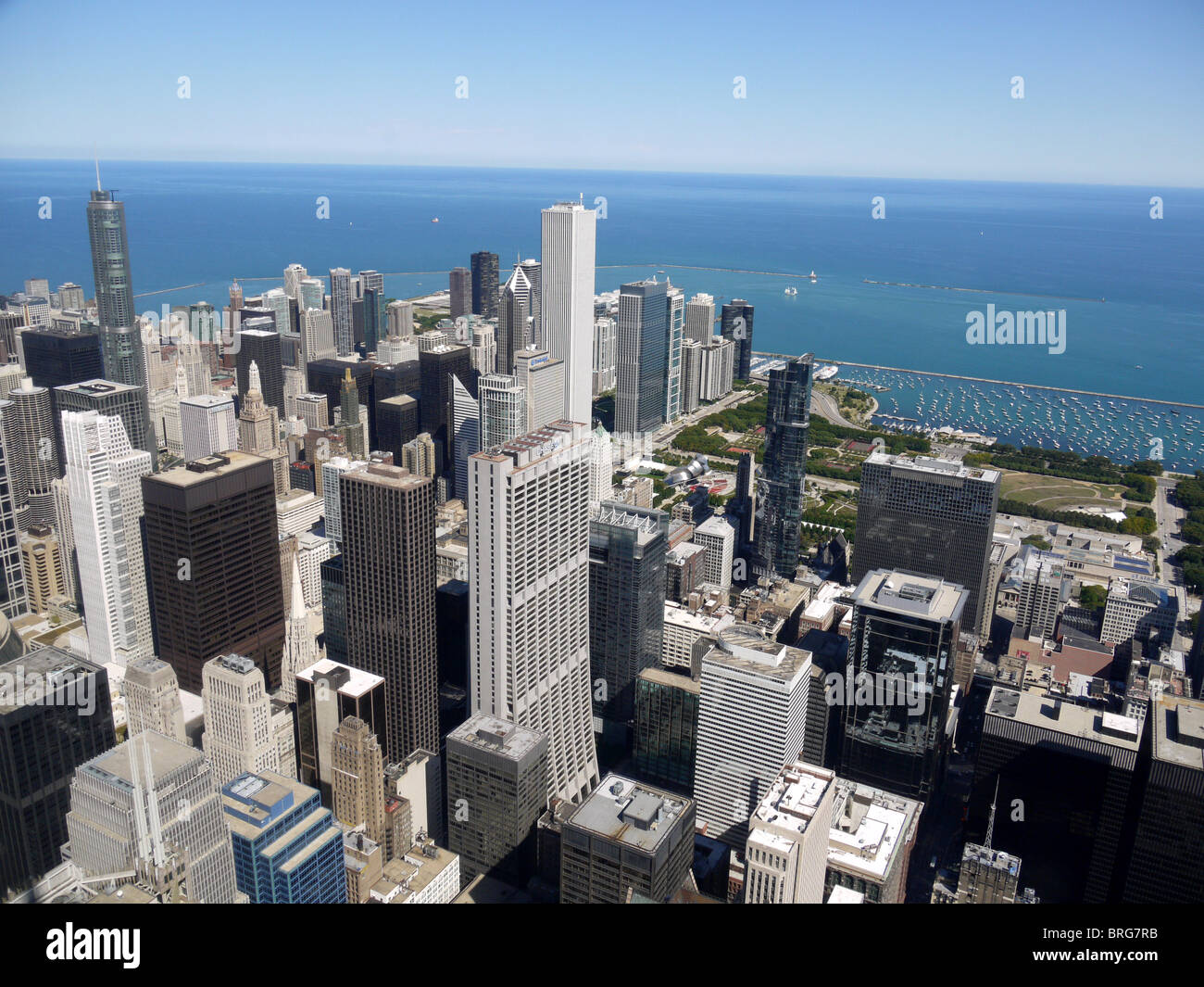Vue aérienne de Chicago Skyline de Willis Tower Banque D'Images