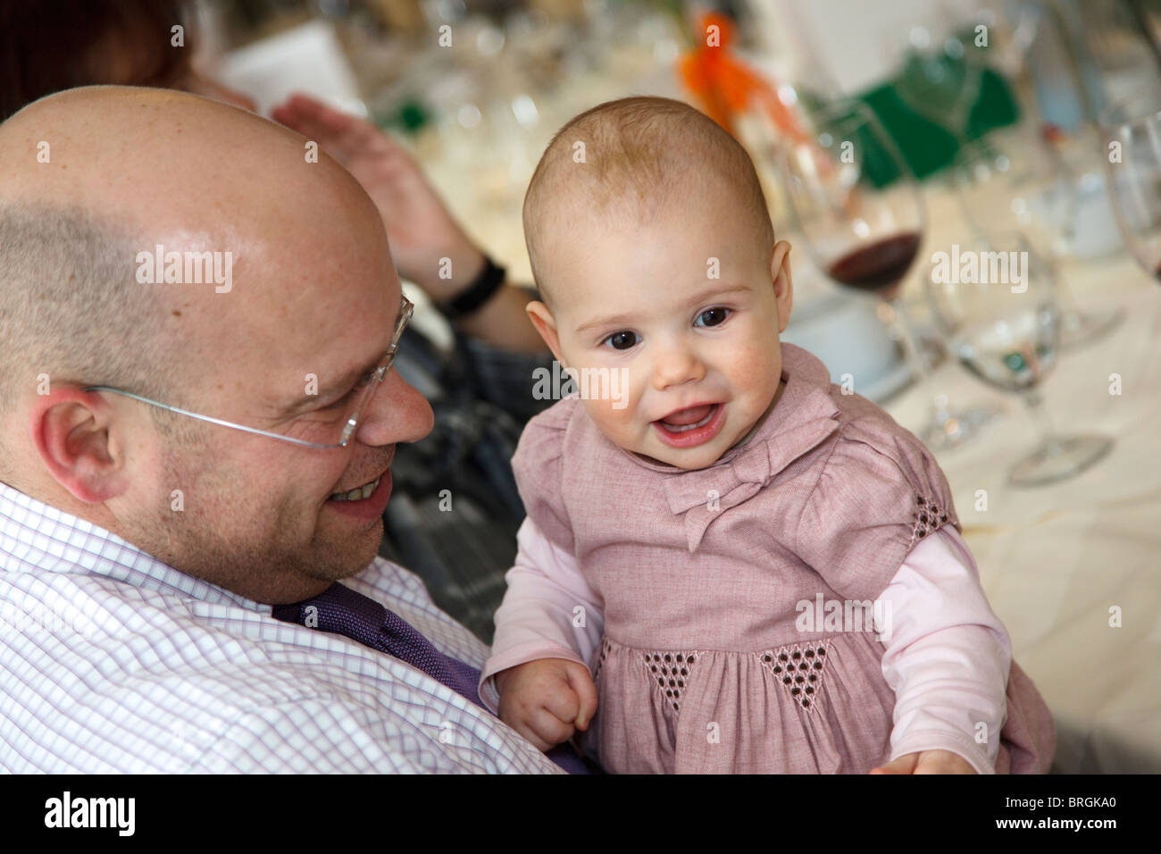 Père avec ma petite fille Banque D'Images