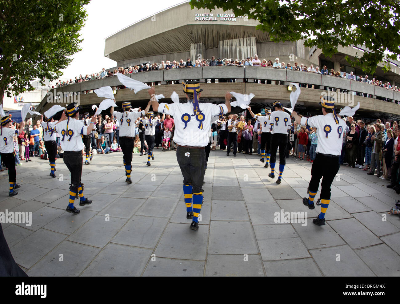 Morris Dancers Southbank London UK Europe Banque D'Images