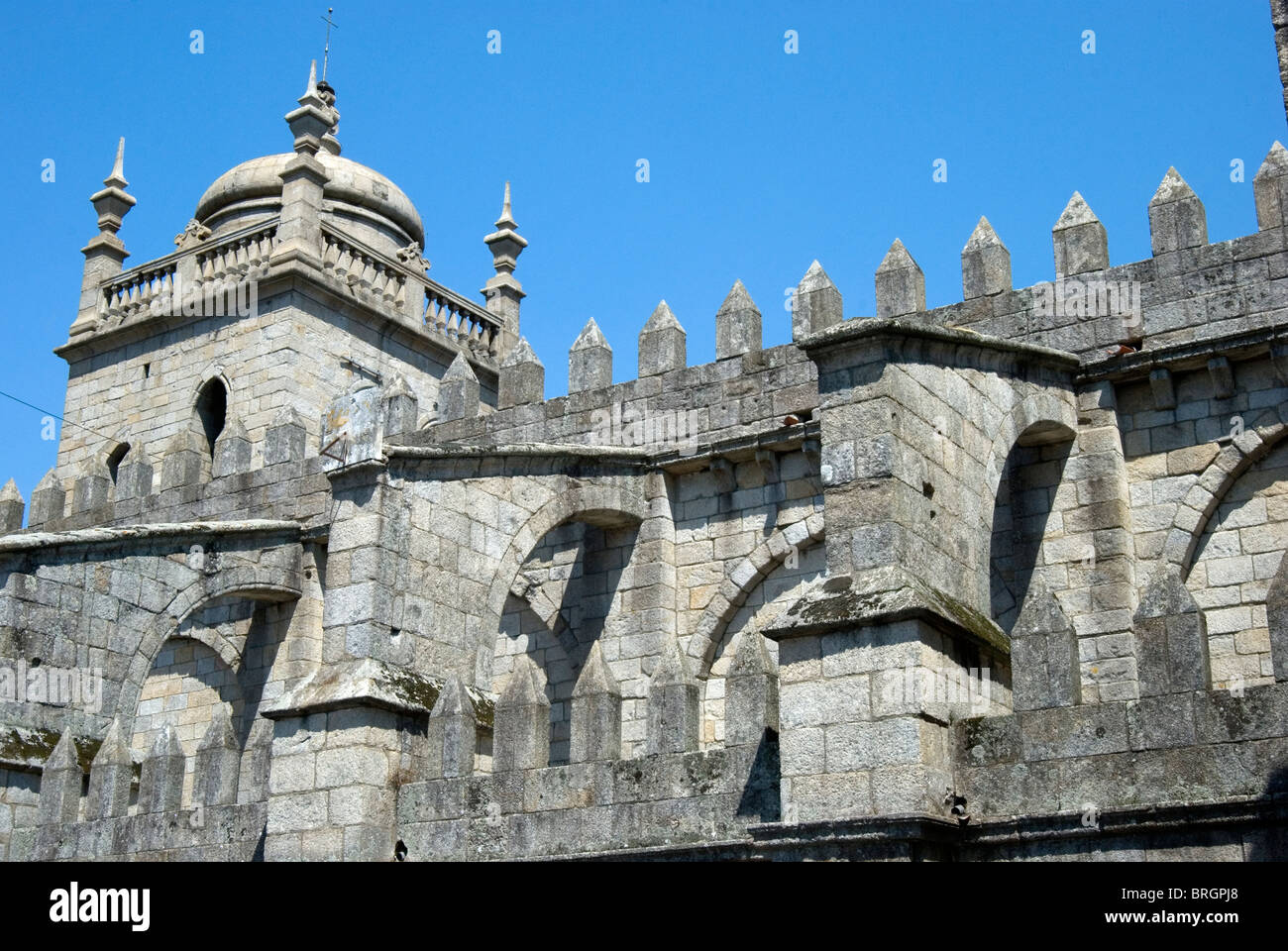La Cathédrale de Porto, Porto, Portugal. Éperons. Banque D'Images