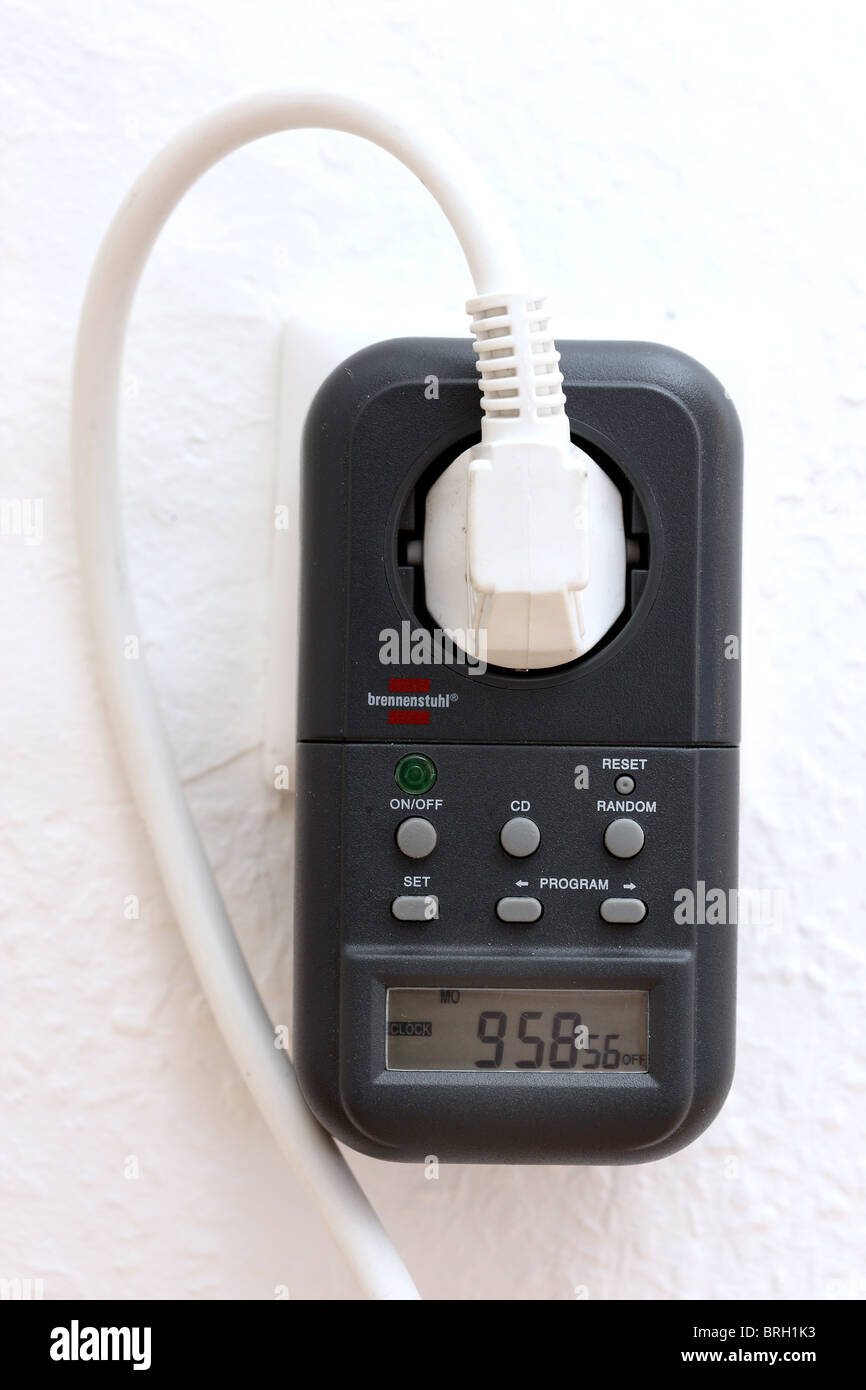 Accueil electrics, minuterie, pour l'électroménager. Banque D'Images