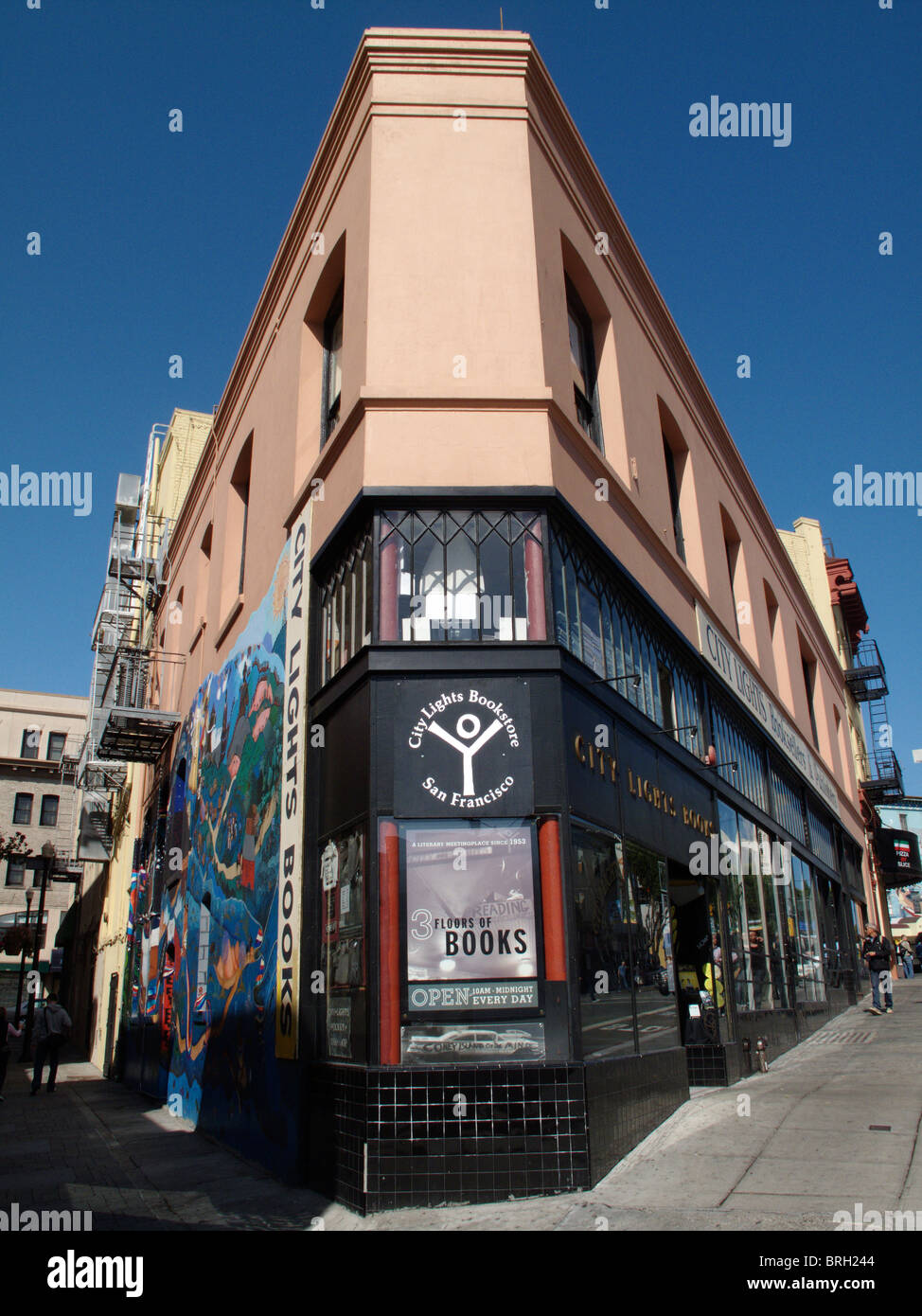 Le City Lights Bookstore de North Beach à San Francisco en Californie, États-Unis Banque D'Images