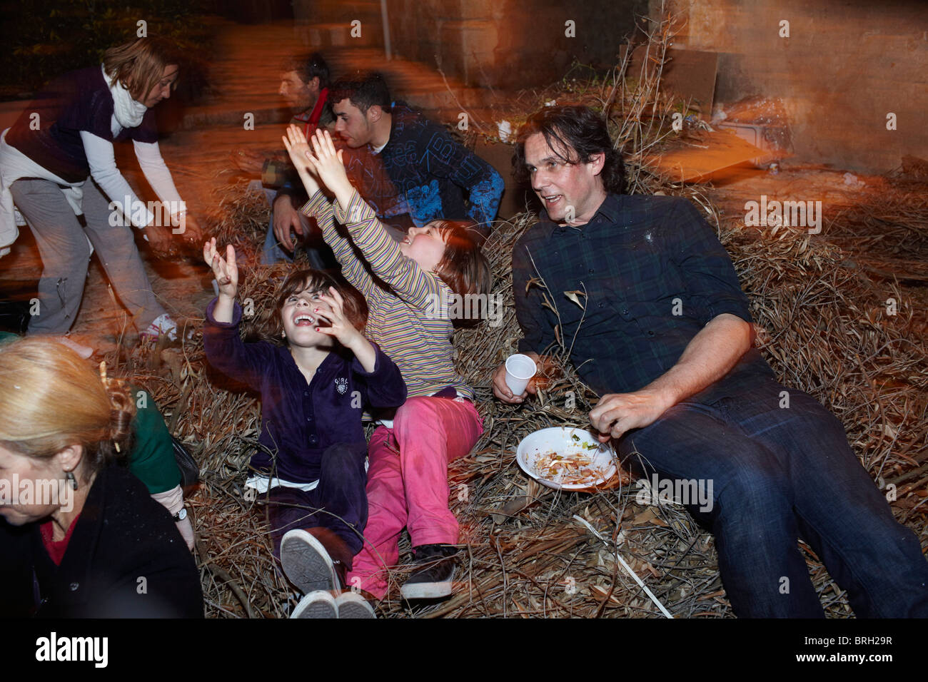 La fête de San Giuseppe, à Scopello, Sicile. Banque D'Images