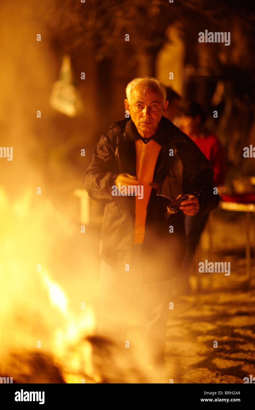 La fête de San Giuseppe, à Scopello, Sicile. Banque D'Images