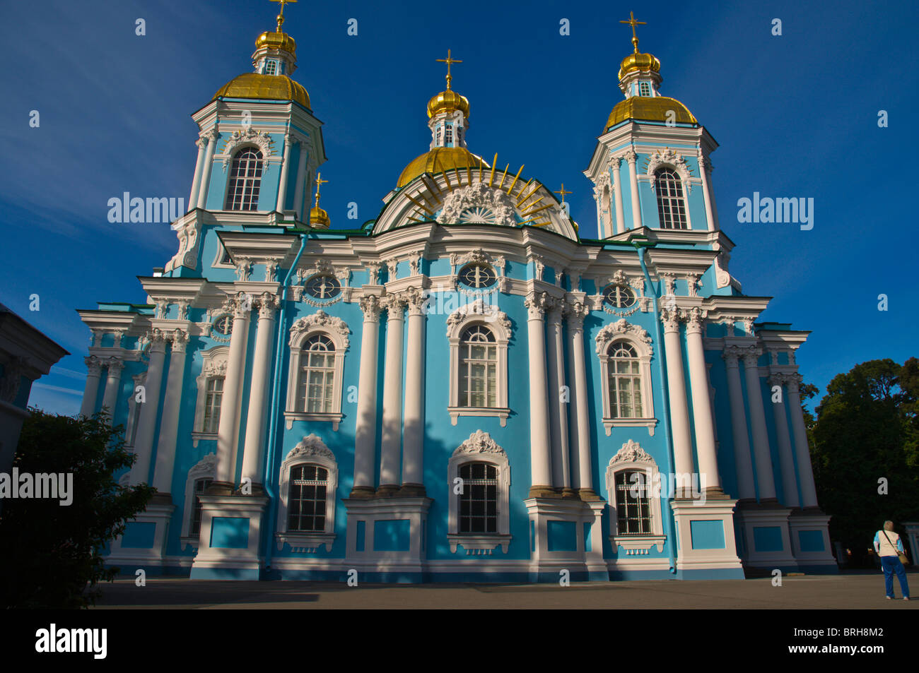 Cathédrale navale de Saint Nicholas St Petersburg Russie Europe Banque D'Images