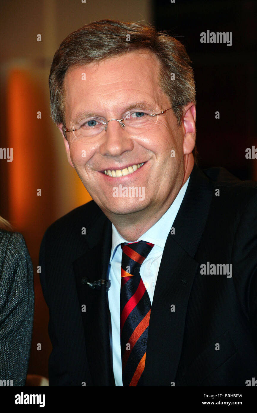 CHRISTIAN WULFF, PRÉSIDENT DE L'ALLEMAGNE 05 Mars 2009 Banque D'Images