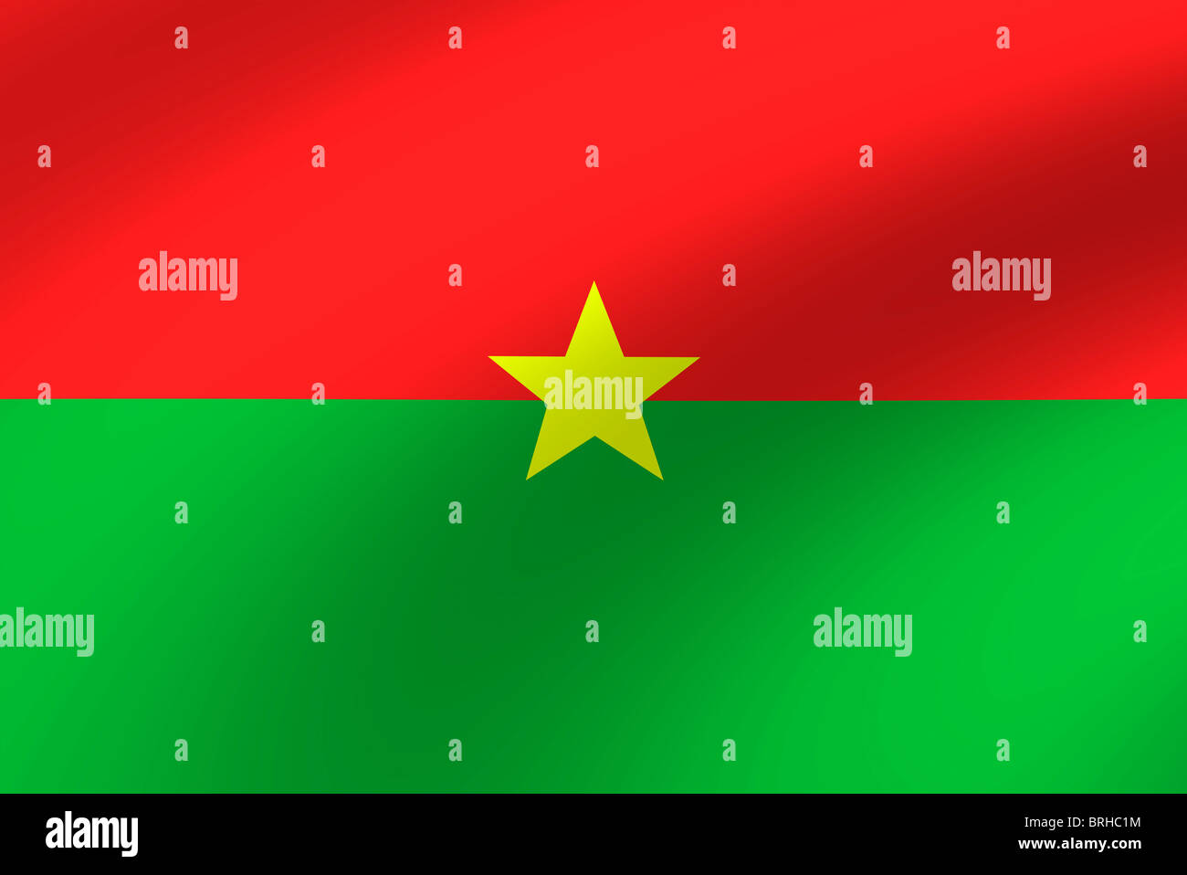 Drapeau du burkina faso Banque D'Images