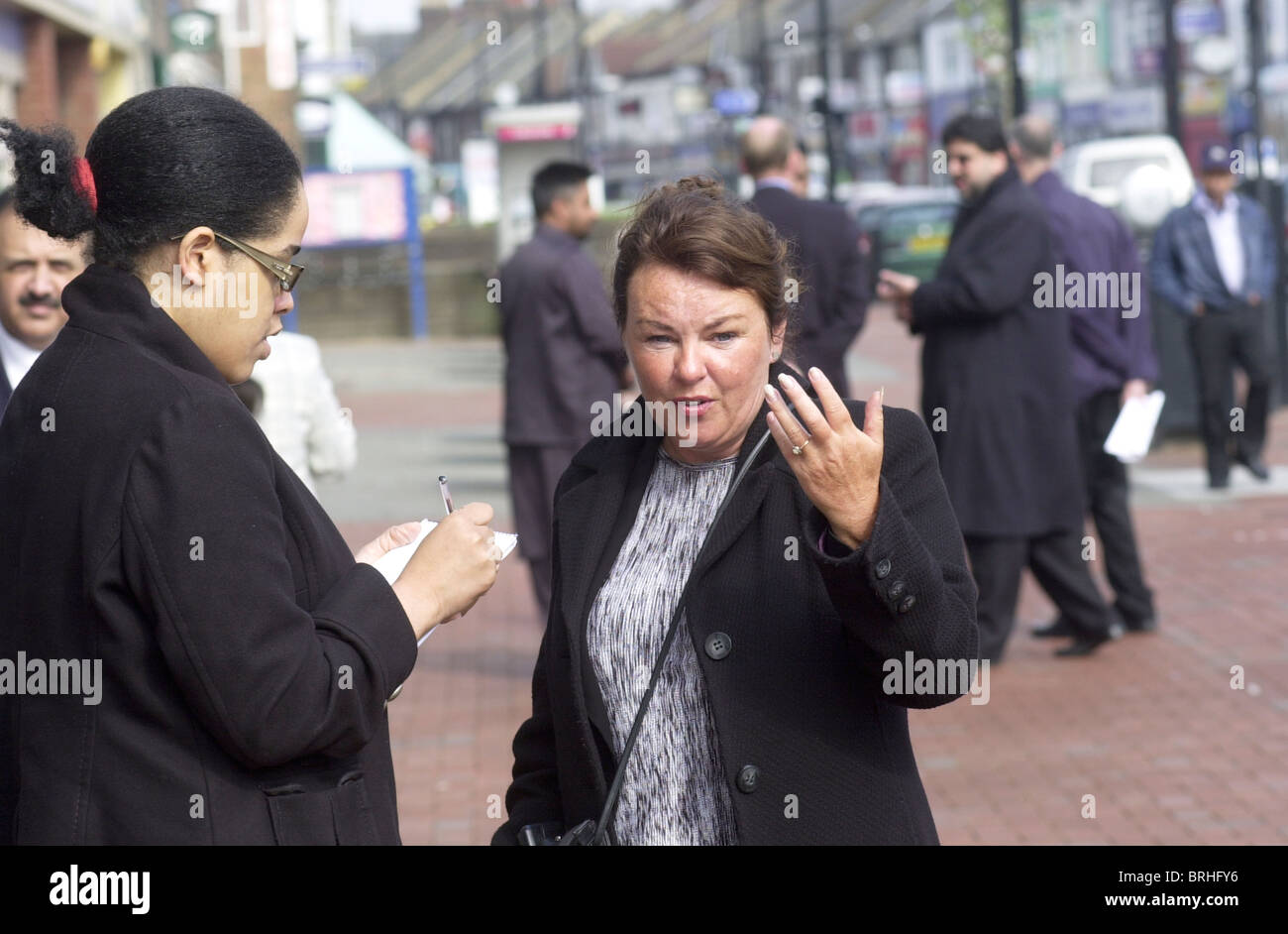 MP Margaret Moran à Luton UK Banque D'Images