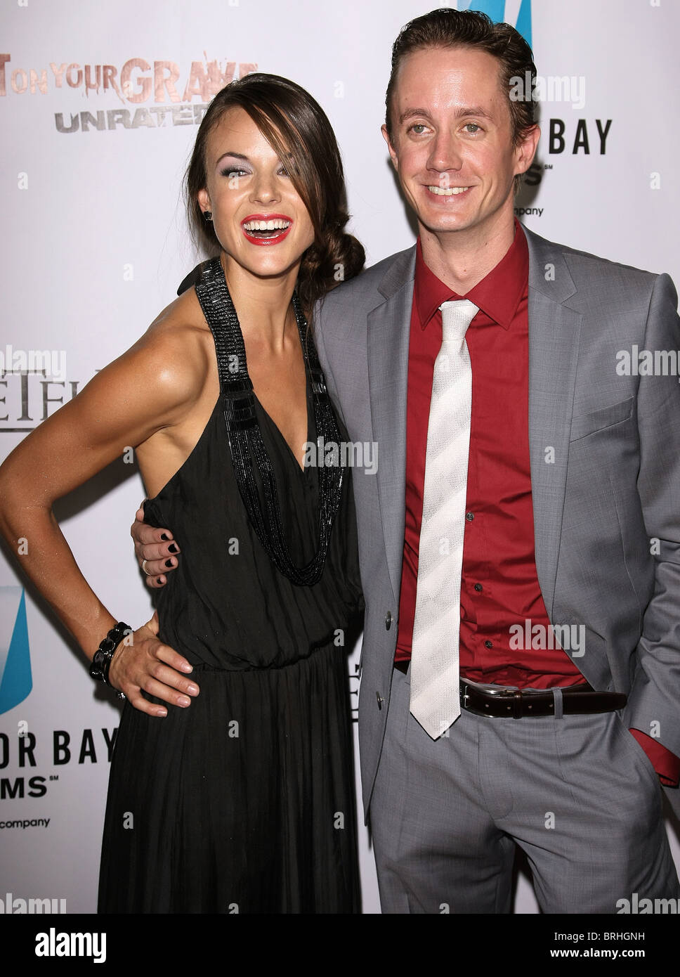 SARAH BUTLER CHAD LINDBERG I SPIT ON YOUR GRAVE NON ÉVALUÉ LOS ANGELES PREMIERE HOLLYWOOD LOS ANGELES CALIFORNIA USA 29 septem Banque D'Images