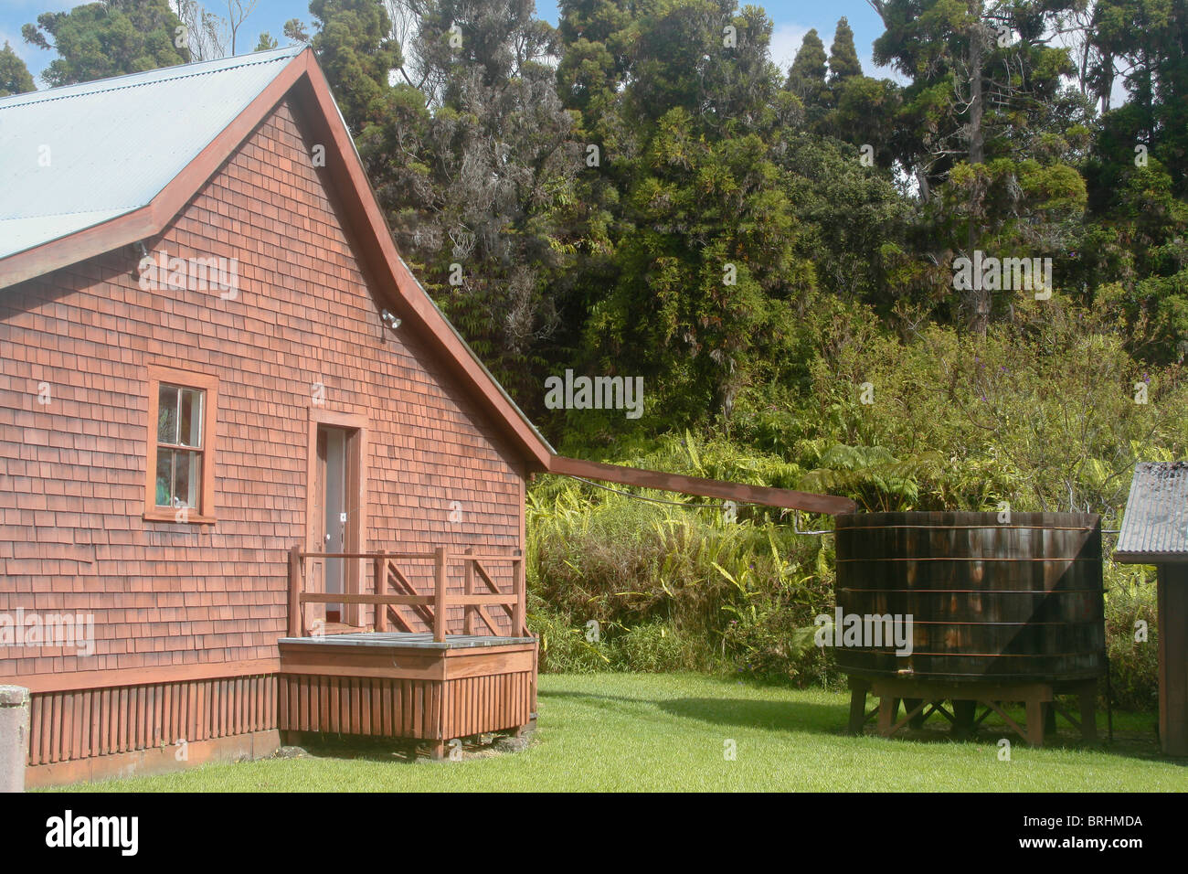 Volcano Art Center Gallery, située dans le bâtiment de l'hôtel Volcano House 1877. Site de la Banques Soufre Sentier. Banque D'Images