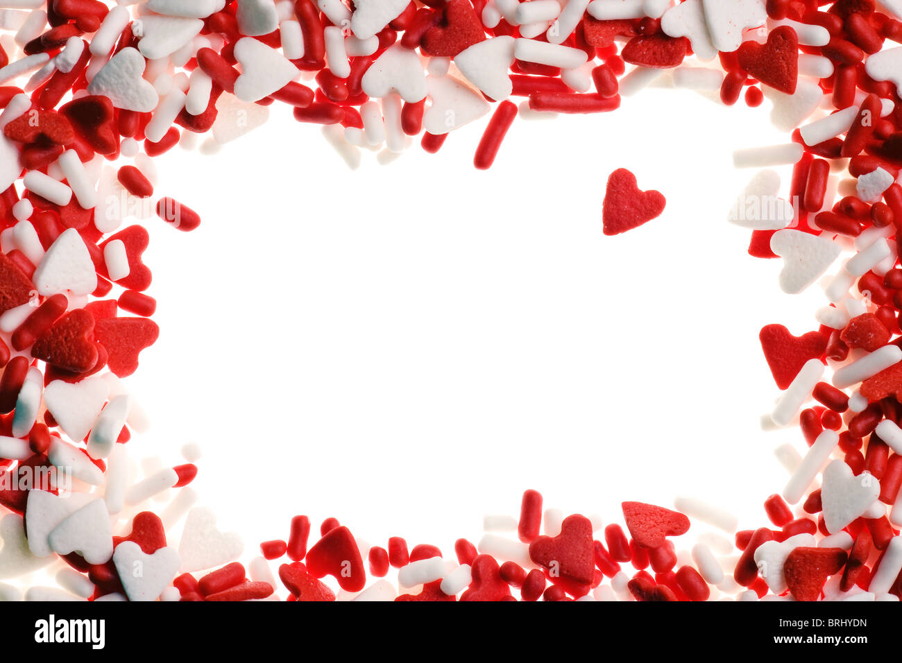 Valentine nutrifer isolé sur fond blanc Banque D'Images