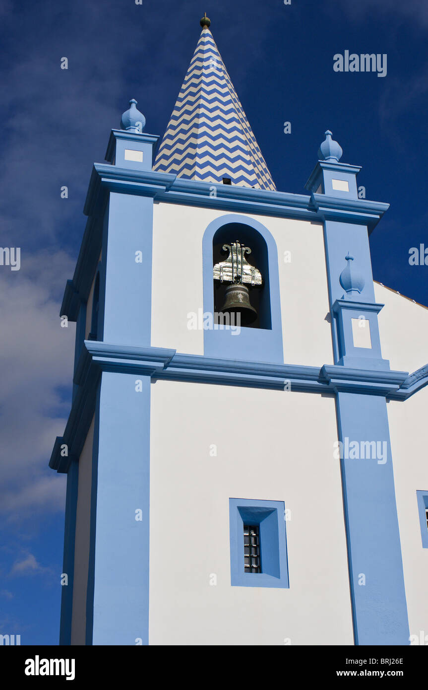 Église de Nossa Senhora da Conceicao (notre-Dame de la conception) à Angra do Heroismo, Terceira, Açores, Portugal. Banque D'Images