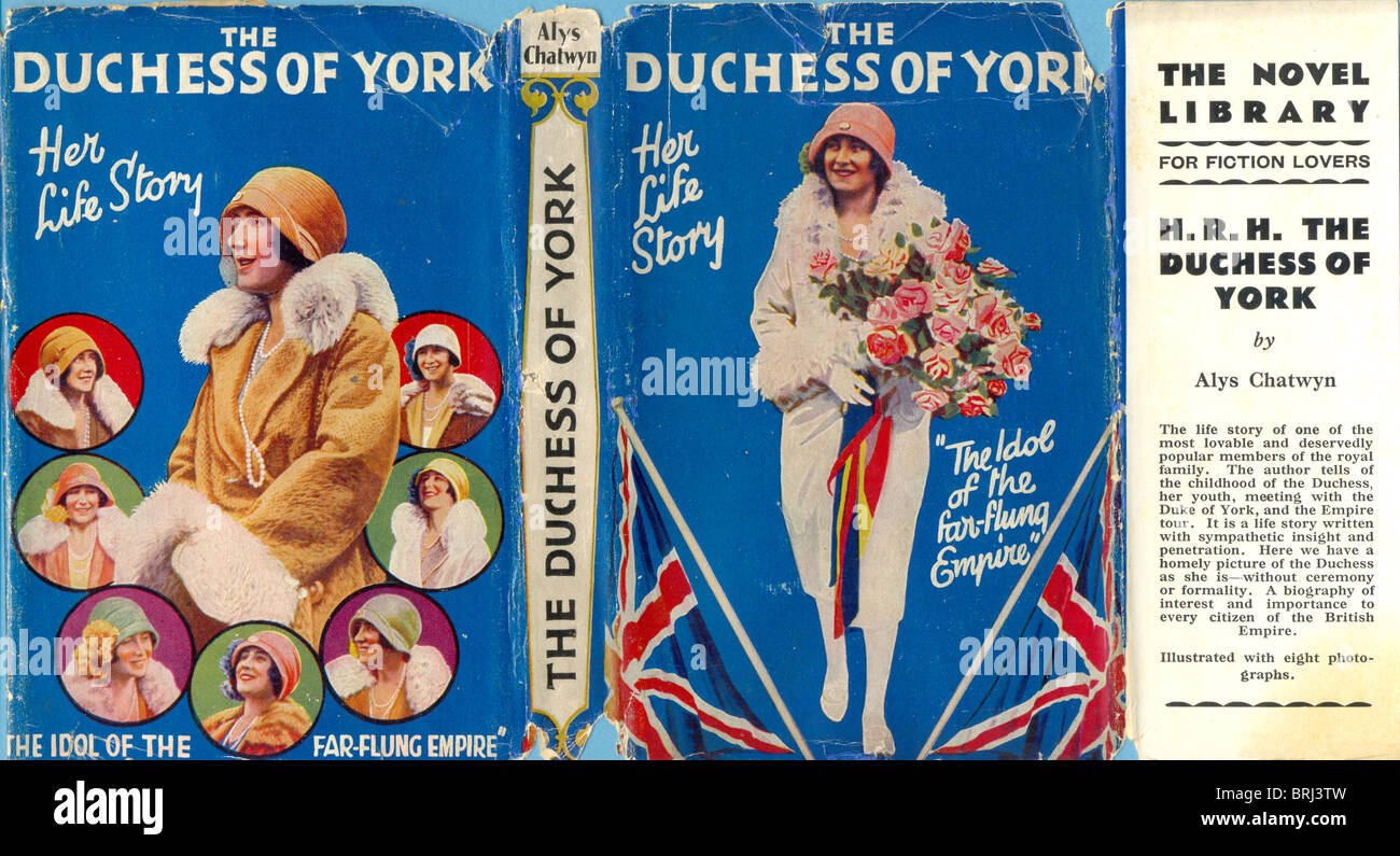 Jaquette pour la duchesse d'York, l'histoire de sa vie par Alys Chatwyn Banque D'Images