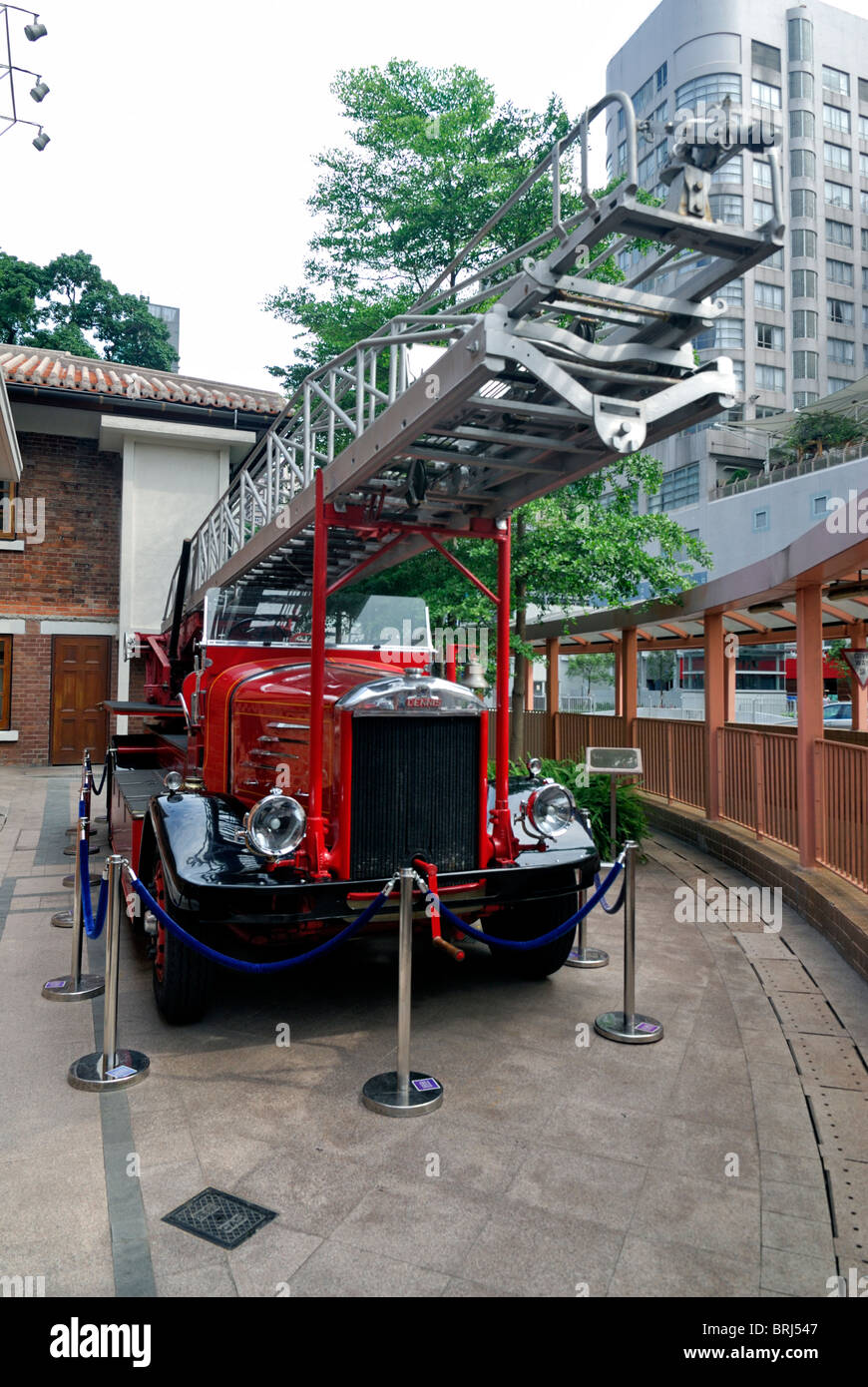 1940 Dennis fire engine à Kowloon, Hong Kong Banque D'Images
