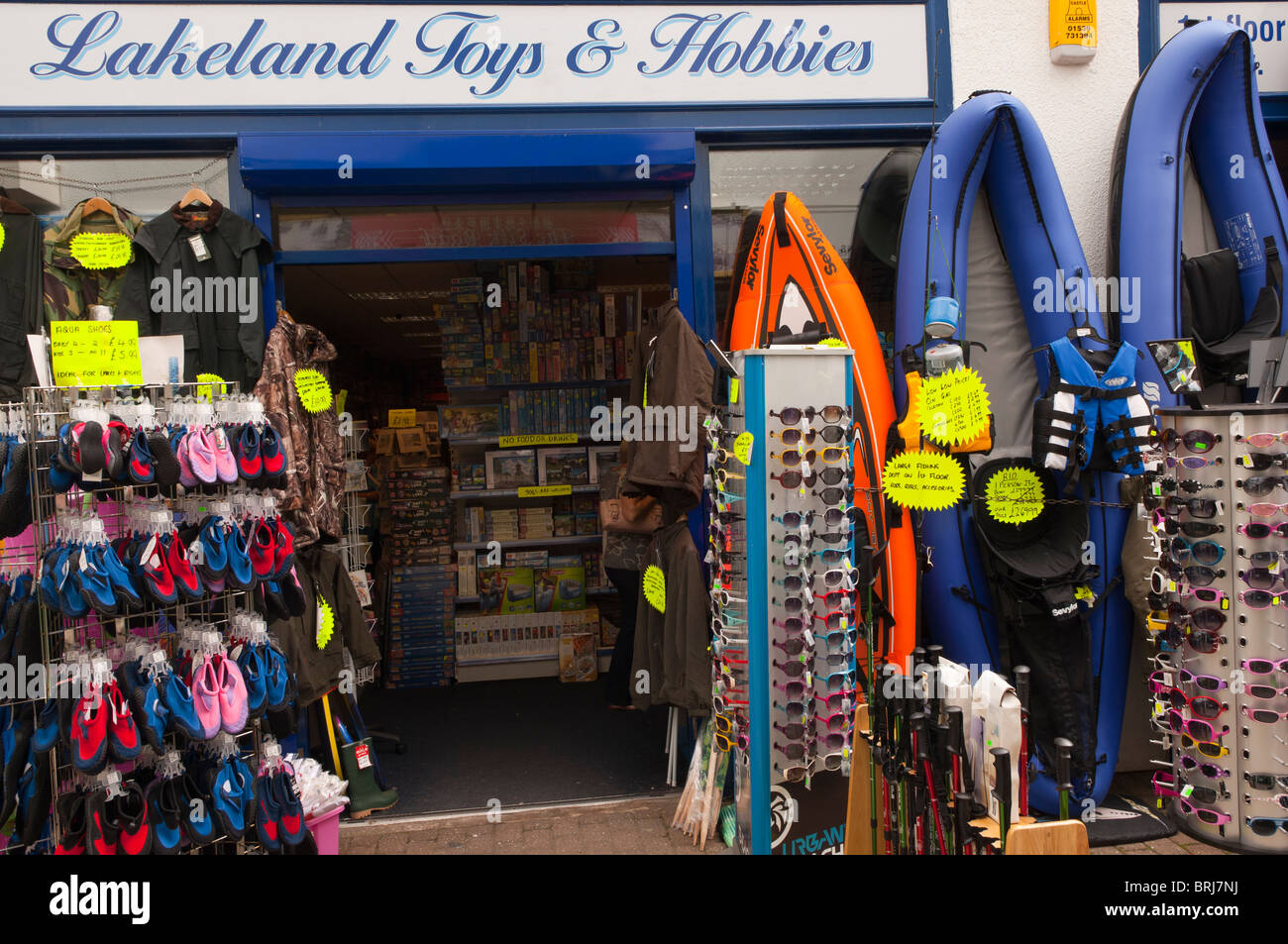 Le Lakeland Toys & Hobbies shop magasin à Keswick Cumbria , , Bretagne , France Banque D'Images