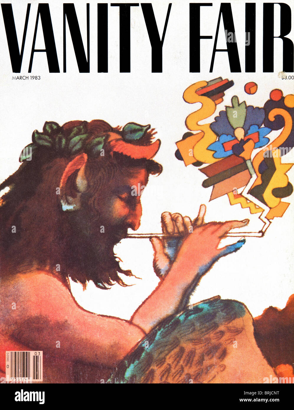 Page couverture du magazine de mode Américain Vanity Fair au prix de 3 Mars 1983 Banque D'Images