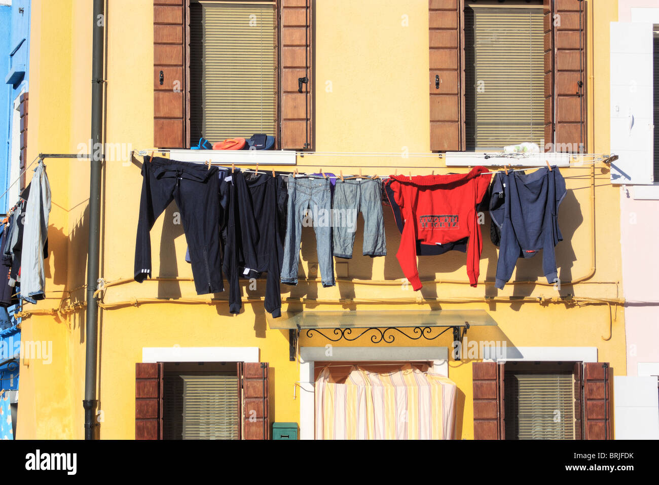 L'île de Burano, Venise, Italie Banque D'Images