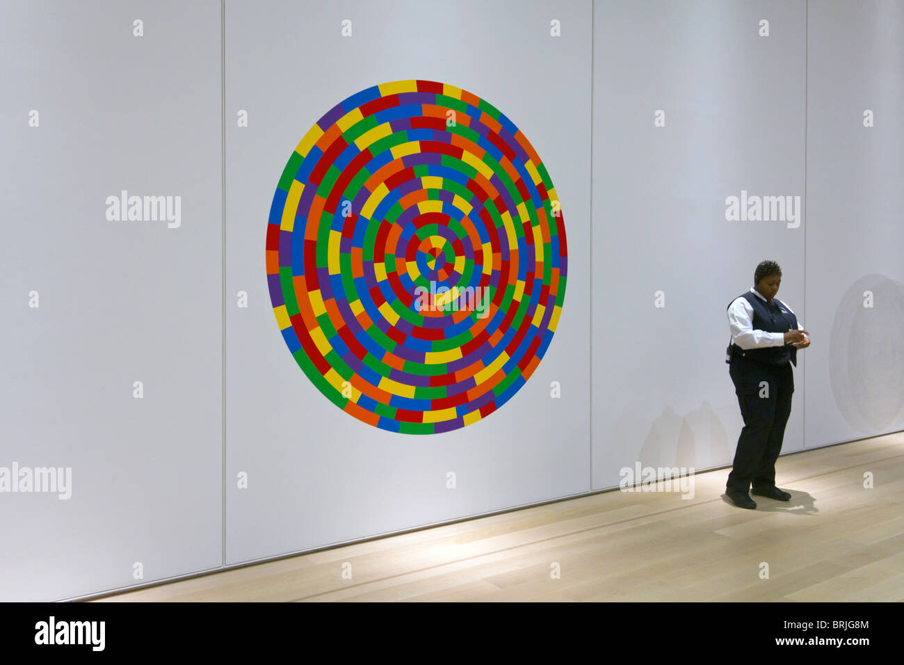 Gardien de musée d'art moderne et, l'Art Institute of Chicago, Illinois, États-Unis Banque D'Images