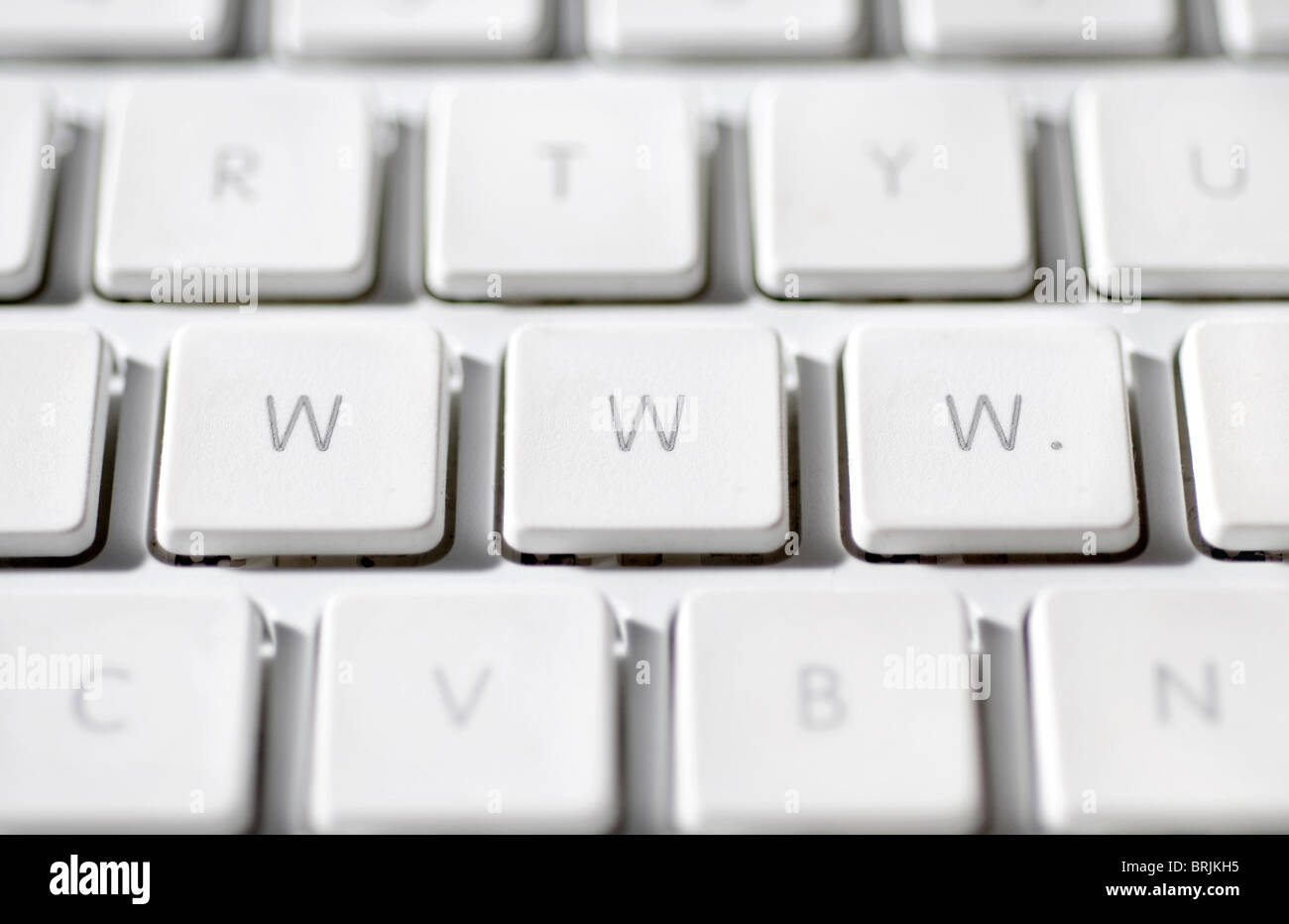 World wide web abrégé en 'www.' sur le clavier de l'ordinateur portable Banque D'Images
