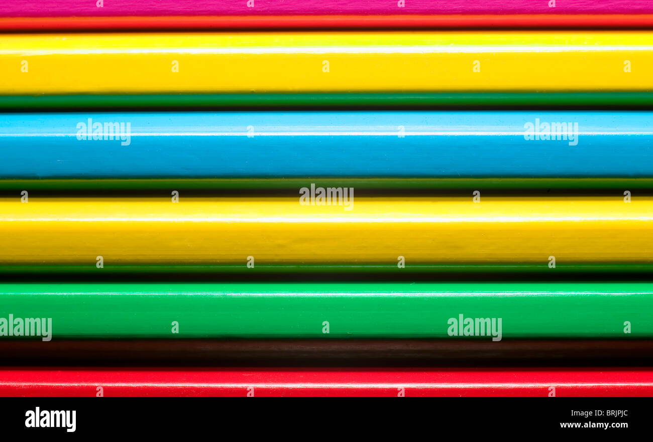 Texture de nombreux crayons colorés, de l'éducation concept Banque D'Images