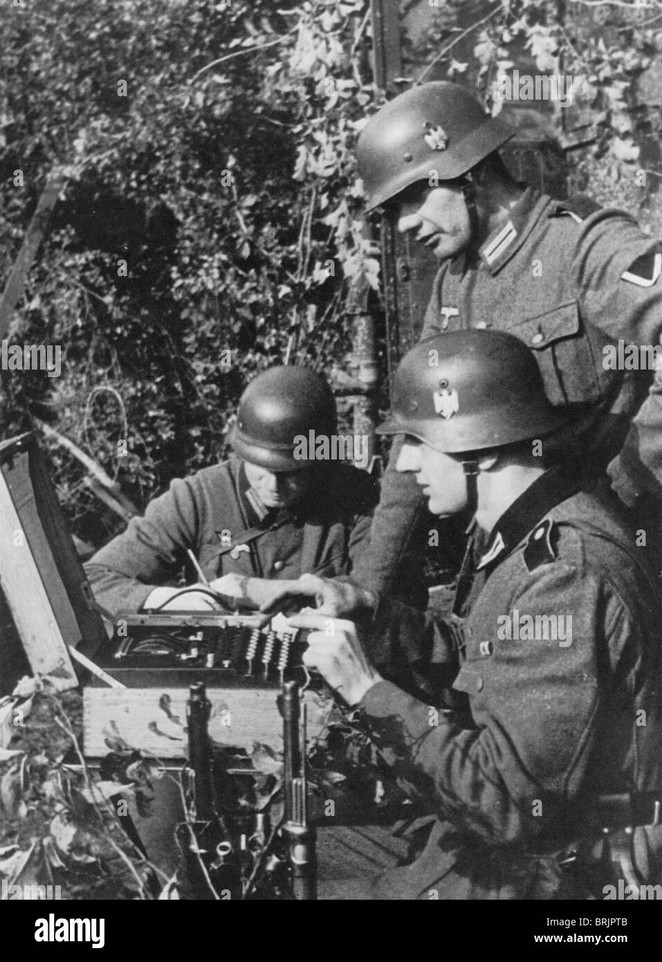 La machine Enigma utilisée par l'Allemagne PENDANT LA SECONDE GUERRE MONDIALE L'armée Banque D'Images
