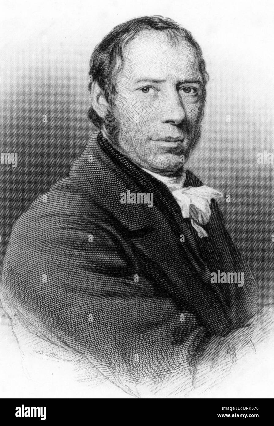 RICHARD TREVITHICK (1771-1833) l'inventeur britannique, ingénieur minier et concepteur de la locomotive à vapeur Banque D'Images
